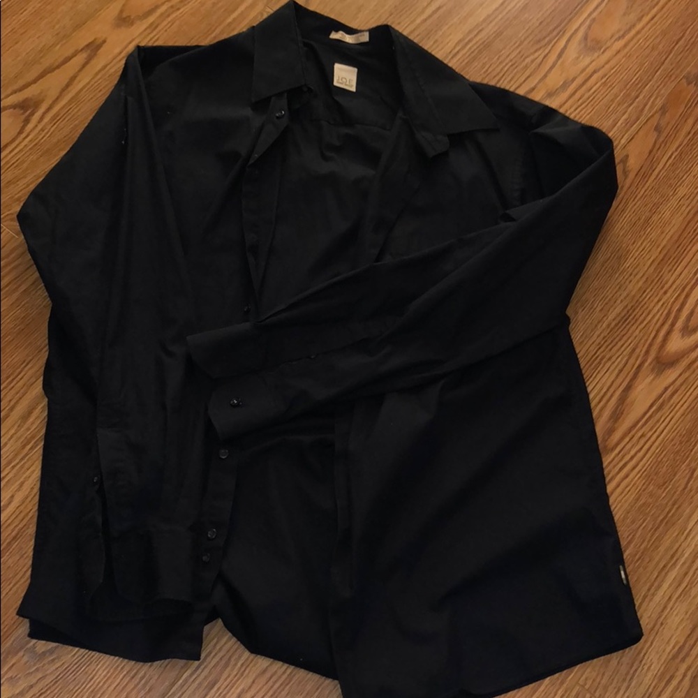 Men’s black button up